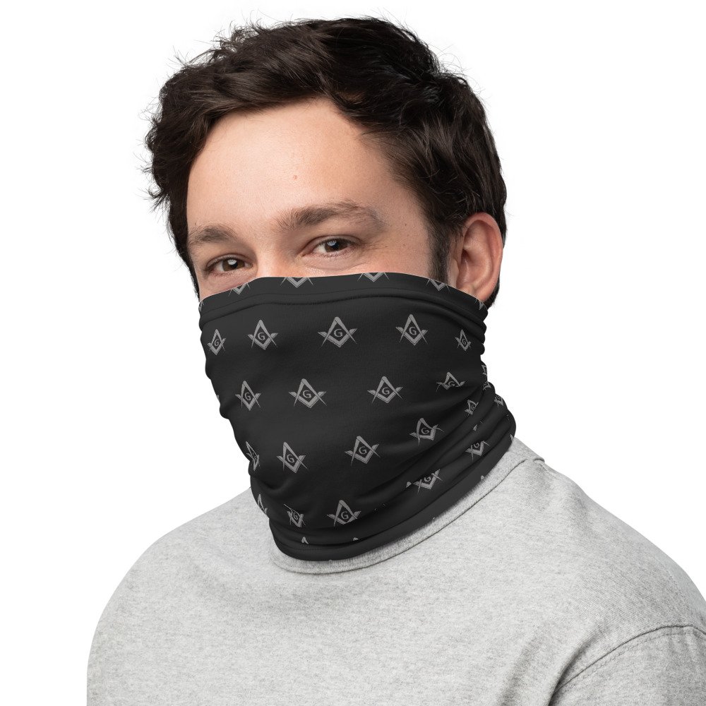 Freemason Symbol Pattern Neck Gaiter - Image 3